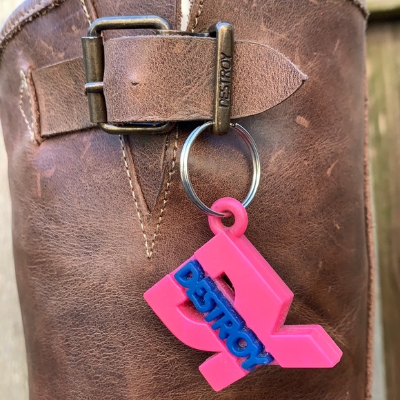 DESTROY Platform Vintage Chunky High Heel Y2K Brown Boots - Picture 8 of 11